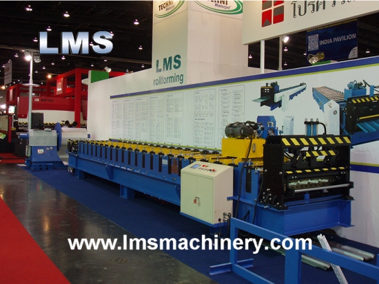 LMS طبقه مزدوجة لوحه سقف لفه تشكيل اله